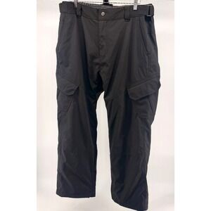 Gerry Insulated Fleece Lined Black Cargo Snowboarding Pants Men's XL Ski